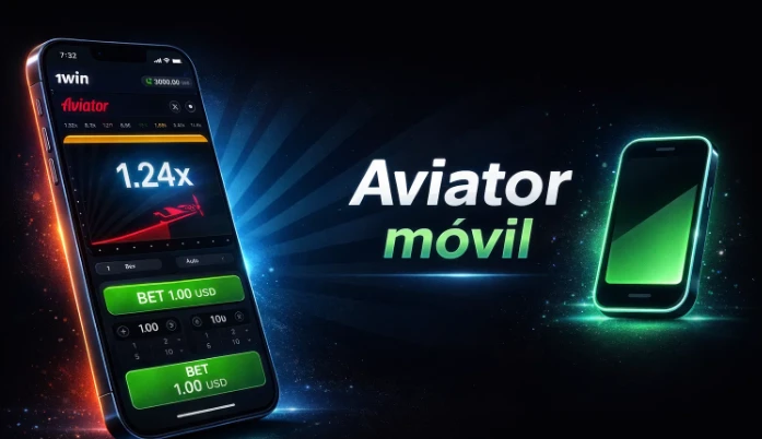 Aviator 1win desde el celular y la app