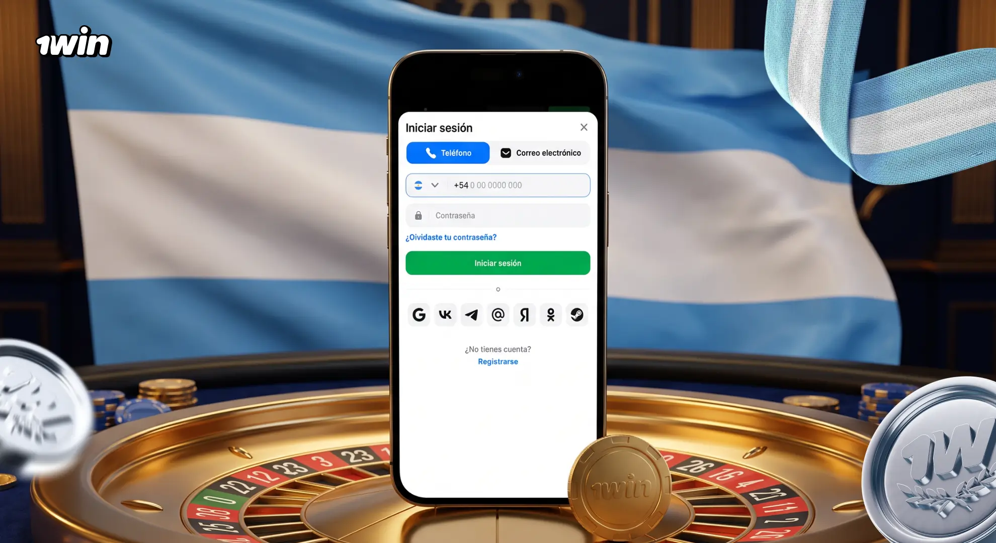 Acceso a la cuenta de 1win desde Argentina